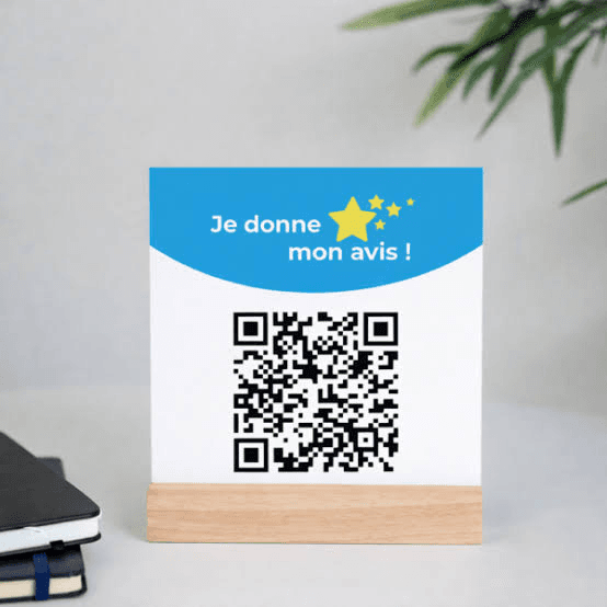 Illustration : Visualisez Plaque QR code pour commerce